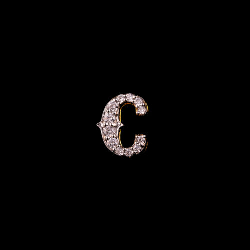 Letter C Gold Pendant