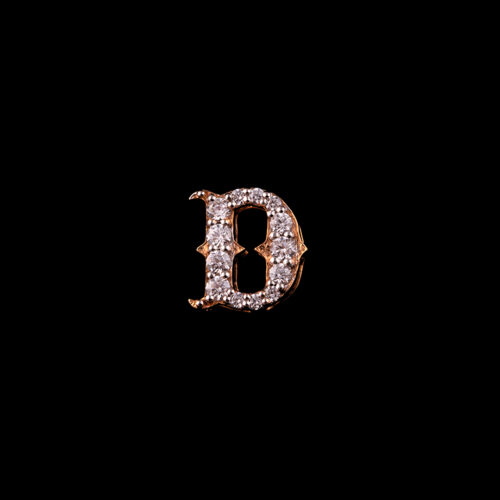 Letter D Gold Pendant