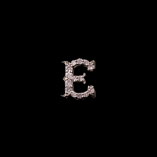 Letter E Gold Pendant