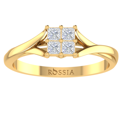 Yellow Gold Dazzling Diamond Engagement Ring