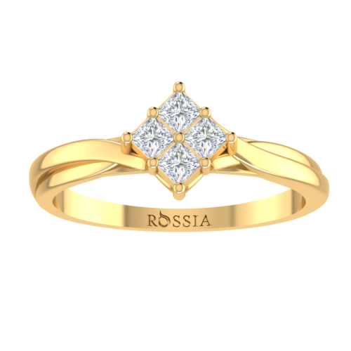 Yellow Gold Exquisite Diamond Engagement Ring