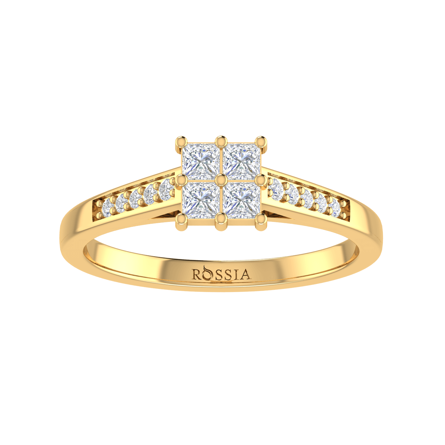 Yellow Gold Eclectic Diamond Engagement Ring