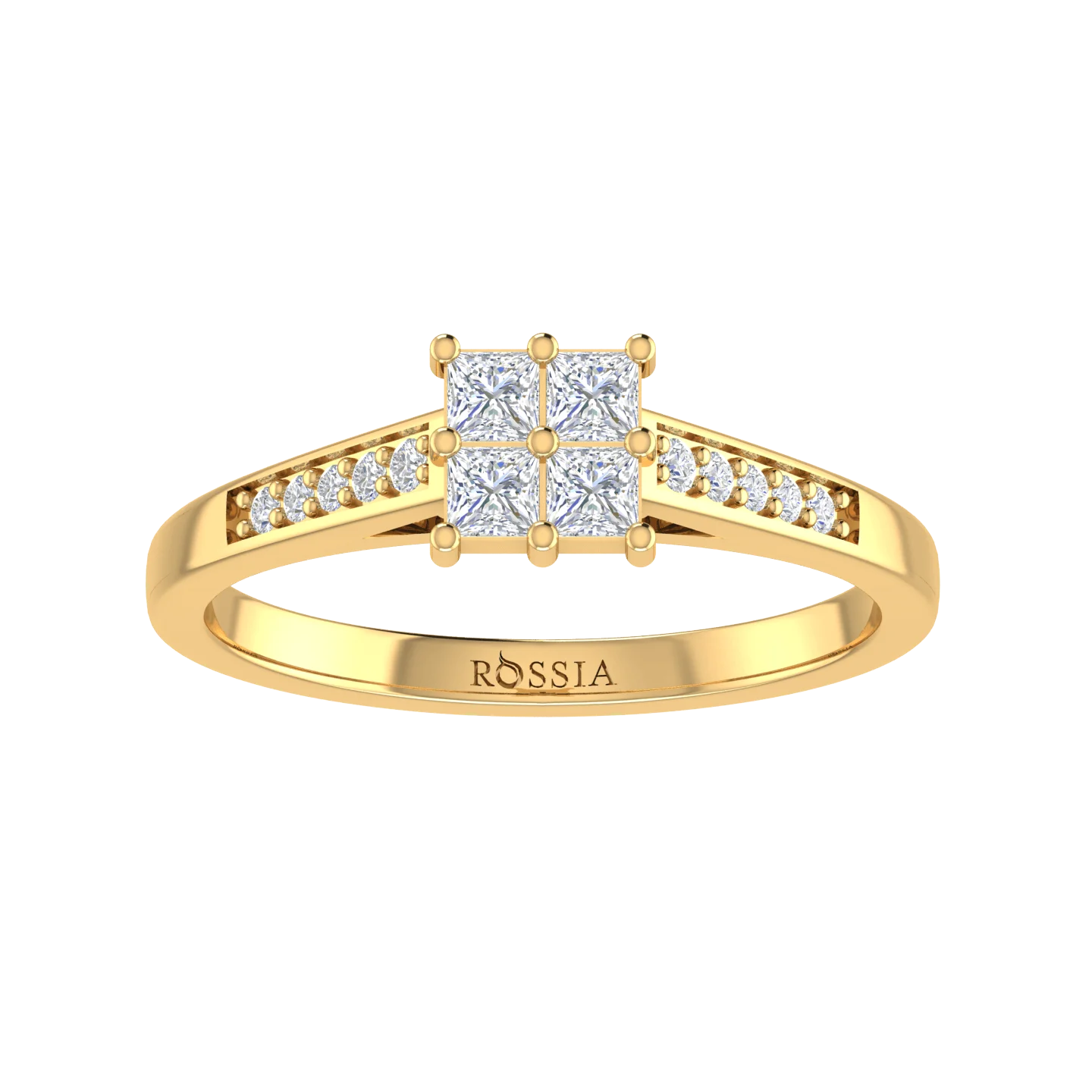Yellow Gold Eclectic Diamond Engagement Ring