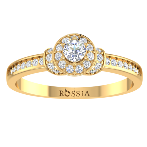 Yellow Gold Graceful Diamond Engagement Ring