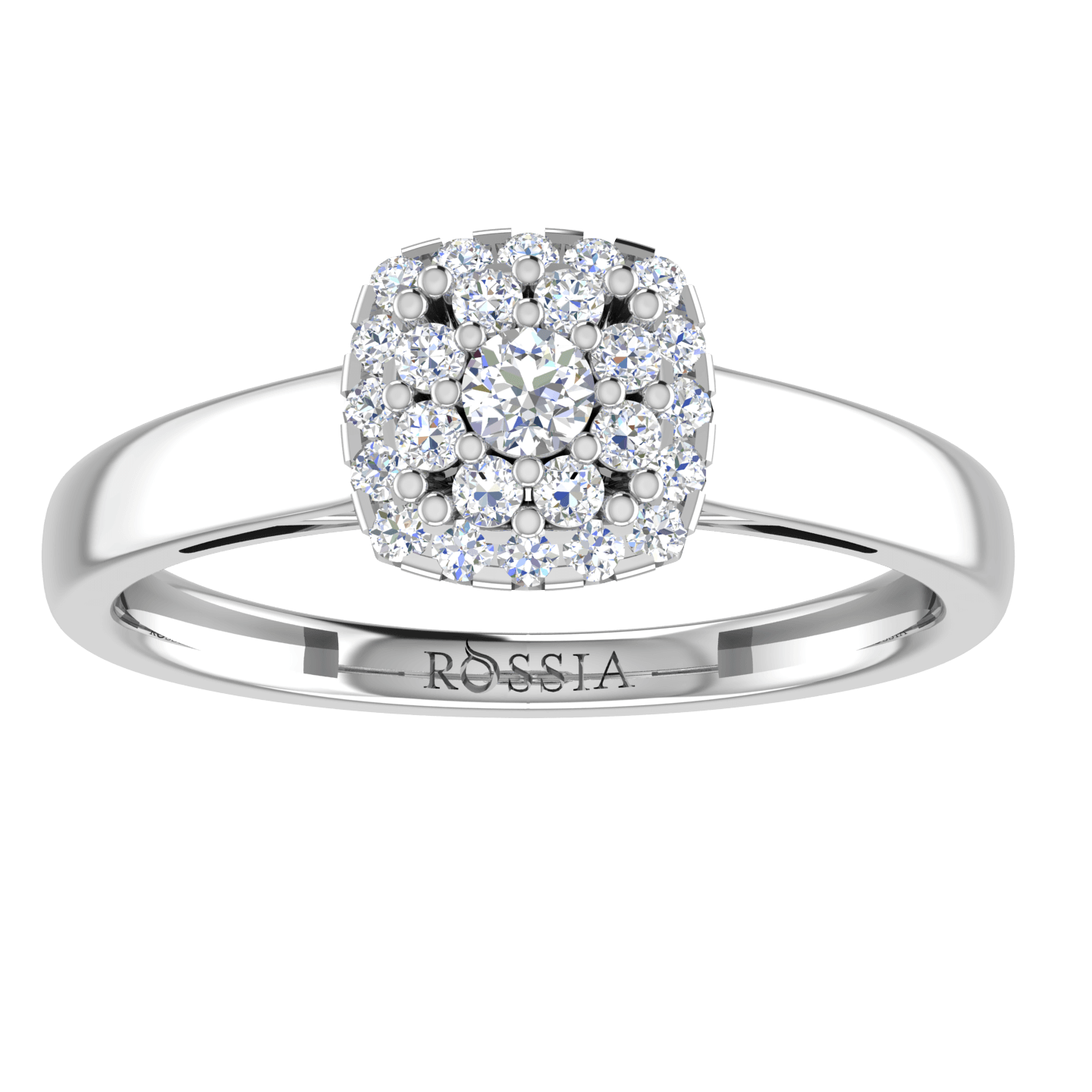 White Gold Entrancing Diamond Engagement Ring