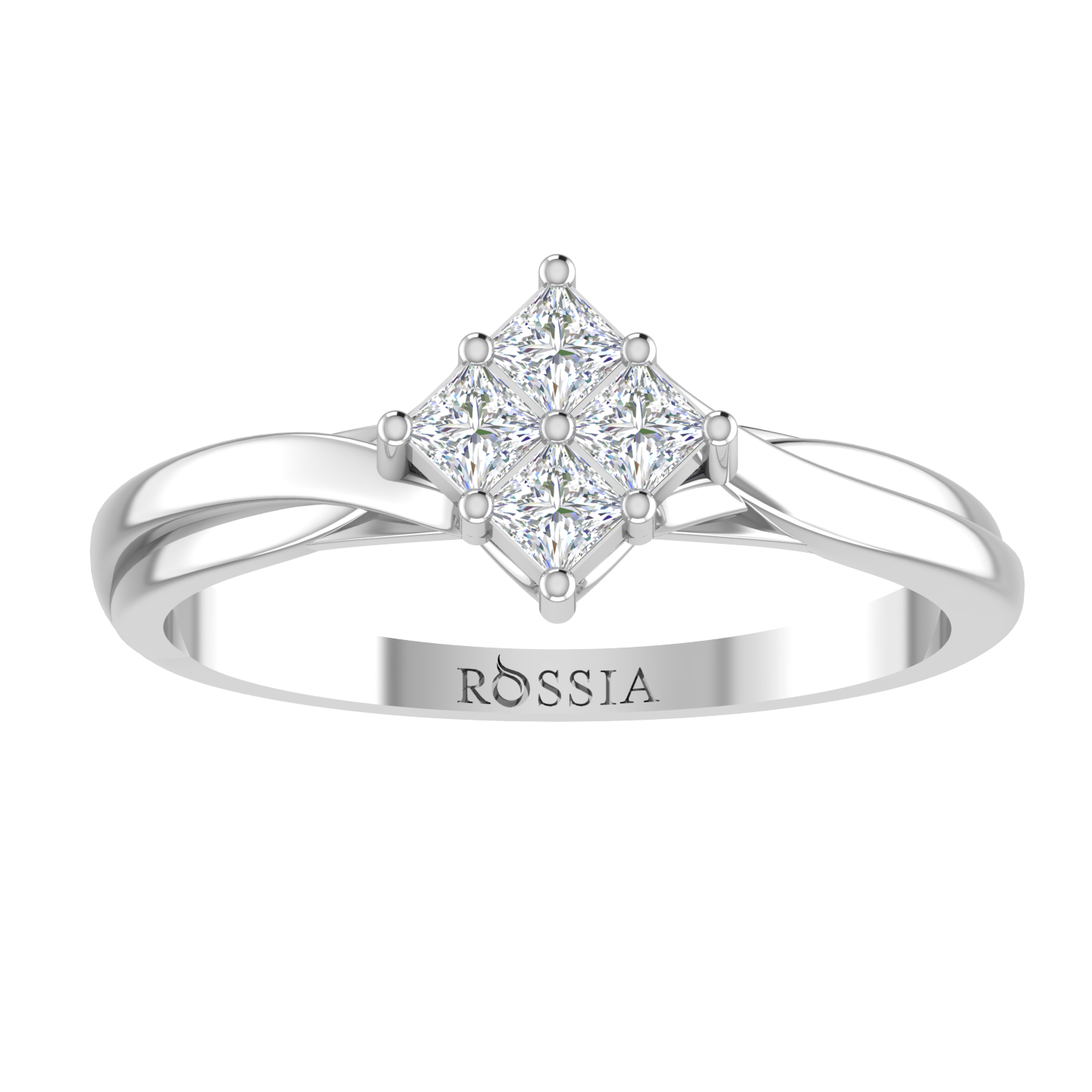White Gold Exquisite Diamond Engagement Ring