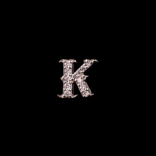 Letter K Gold Pendant