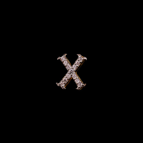 Letter X Gold Pendant