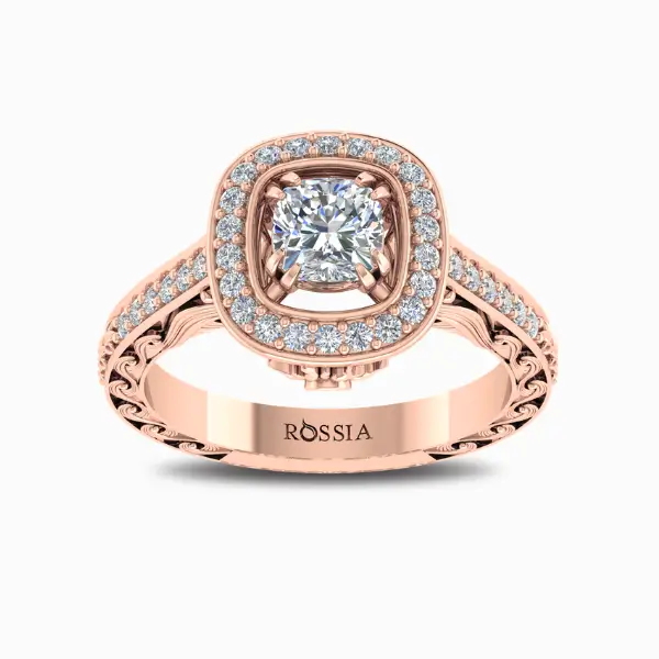 0.65-Carat-SunShine-Natural-Diamond-Engagement-Ring-Rose-Gold-Front-View