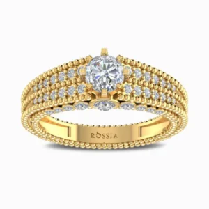0.7-Carat-Flamboyant-Love-Natural-Diamond-Ring-Yellow-Gold-Front-View