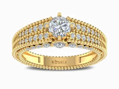 0.7-Carat-Flamboyant-Love-Natural-Diamond-Ring-Yellow-Gold-Front-View