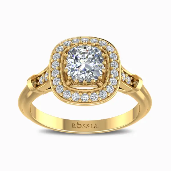 0.9-Carat-Reigning-Cushion-Cut-Lab-Grown-Diamond-Ring-Yellow-Gold-Front-View 0.9-Carat-Reigning-Cushion-Cut-Lab-Grown-Diamond-Ring-Yellow-Gold-Front-View