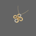 Four Leaf Customised Name Pendant