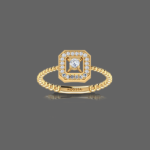 Emerald Halo Ring