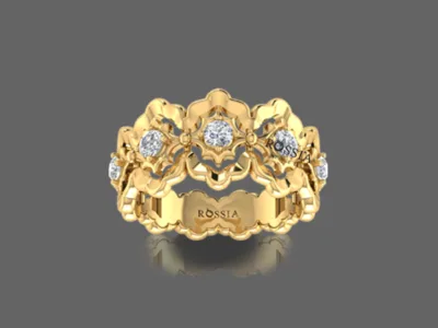 Radiant Diamond Wedding Band