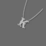 Letter "K" Gold Pendant