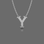 Letter "Y" Gold Pendant