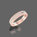 Dainty Textured Wedding Band