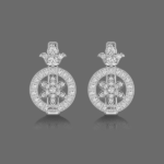 Dewy Elegance Diamond Hoops Earrings