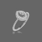 Marquise Halo Ring