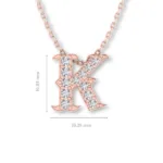 Letter "K" Gold Pendant - Image 11