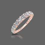 Solemn Diamond Wedding Band