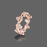 Osier Berry Bling Wedding Band