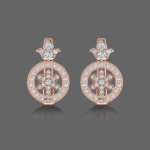 Dewy Elegance Diamond Hoops Earrings