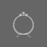 Pear Halo Ring