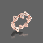 Osier Berry Bling Wedding Band