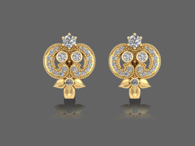 Enticing Ornamental Hoop Earrings