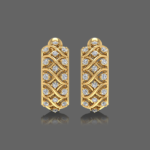 Opulent Diamond Hoops