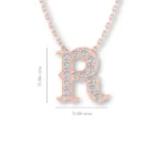 Letter "R" Gold Pendant - Image 10