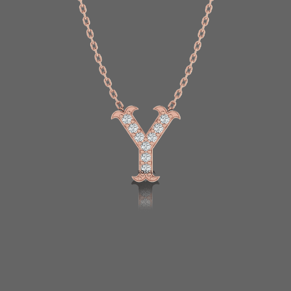 Letter "Y" Gold Pendant