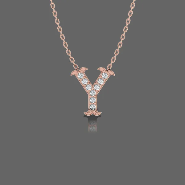 Letter "Y" Gold Pendant