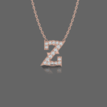 Letter "Z" Gold Pendant