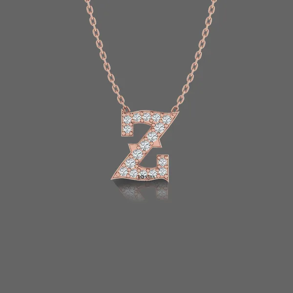 Letter "Z" Gold Pendant