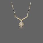 Golden Gleam Diamond Mangalsutra Pendant