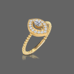 Marquise Halo Ring