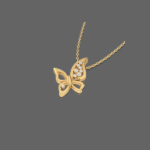 Delicate Flutter Diamond Pendant