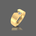Versatile Solitaire Ring for Him