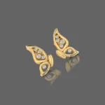 Sparkling Elegance Diamond Butterfly Earrings For Kids