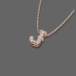 Letter "J" Gold Pendant