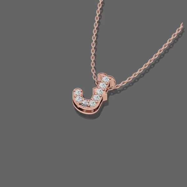 Letter "J" Gold Pendant Letter "J" Gold Pendant