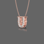 Letter "U" Gold Pendant
