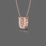 Letter "U" Gold Pendant