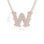 Letter "W" Gold Pendant - Image 10