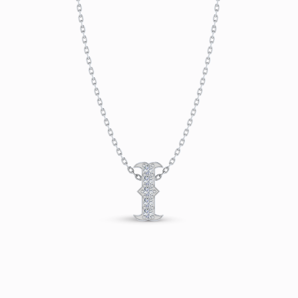 265 Letter "I" Gold Pendant - Image 1