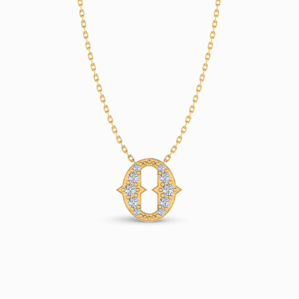 285 Letter "O" Gold Pendant - Image 1