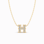 Letter "H" Gold Pendant
